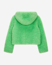 [FINAL SALE] FAUX FUR BIEN HOODED SHORT JACKET