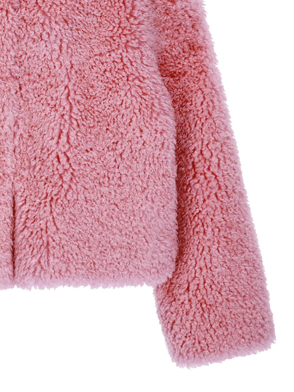 FAUX FUR BIEN HOODED SHORT JACKET