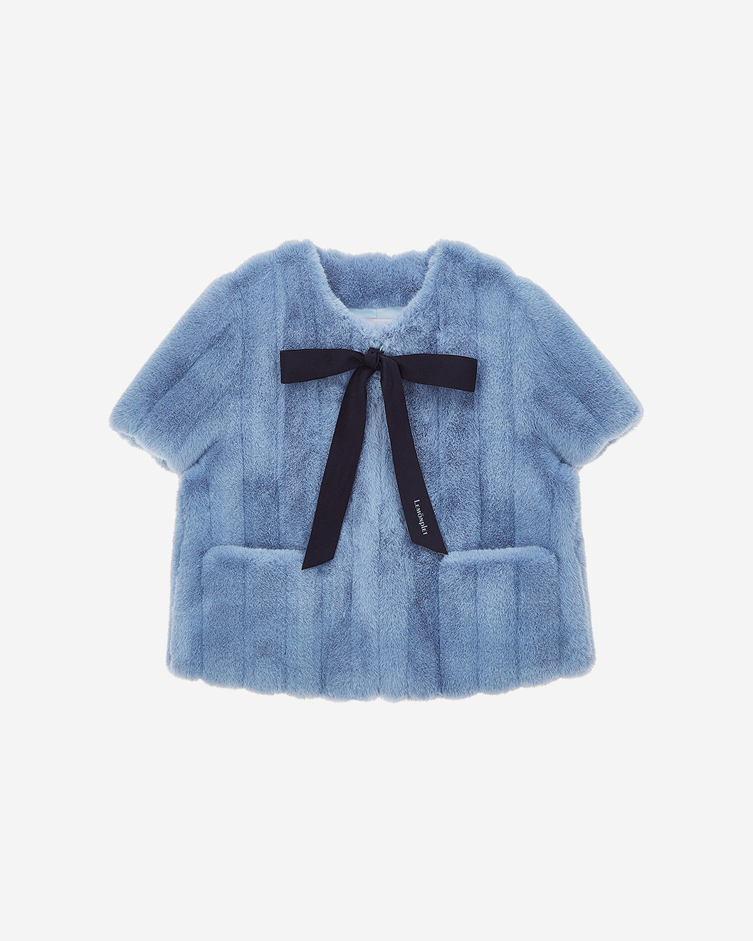 FAUX FUR HALF SLEEVED JACKET