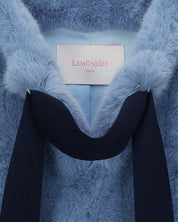 FAUX FUR HALF SLEEVED JACKET