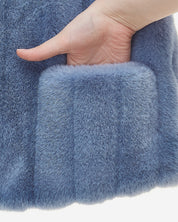 FAUX FUR HALF SLEEVED JACKET