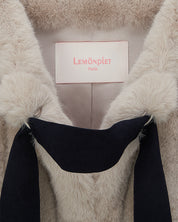 FAUX FUR HALF SLEEVED JACKET