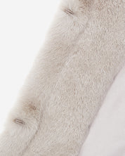 FAUX FUR HALF SLEEVED JACKET