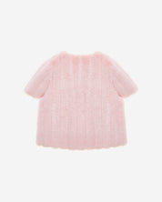 FAUX FUR HALF SLEEVED JACKET
