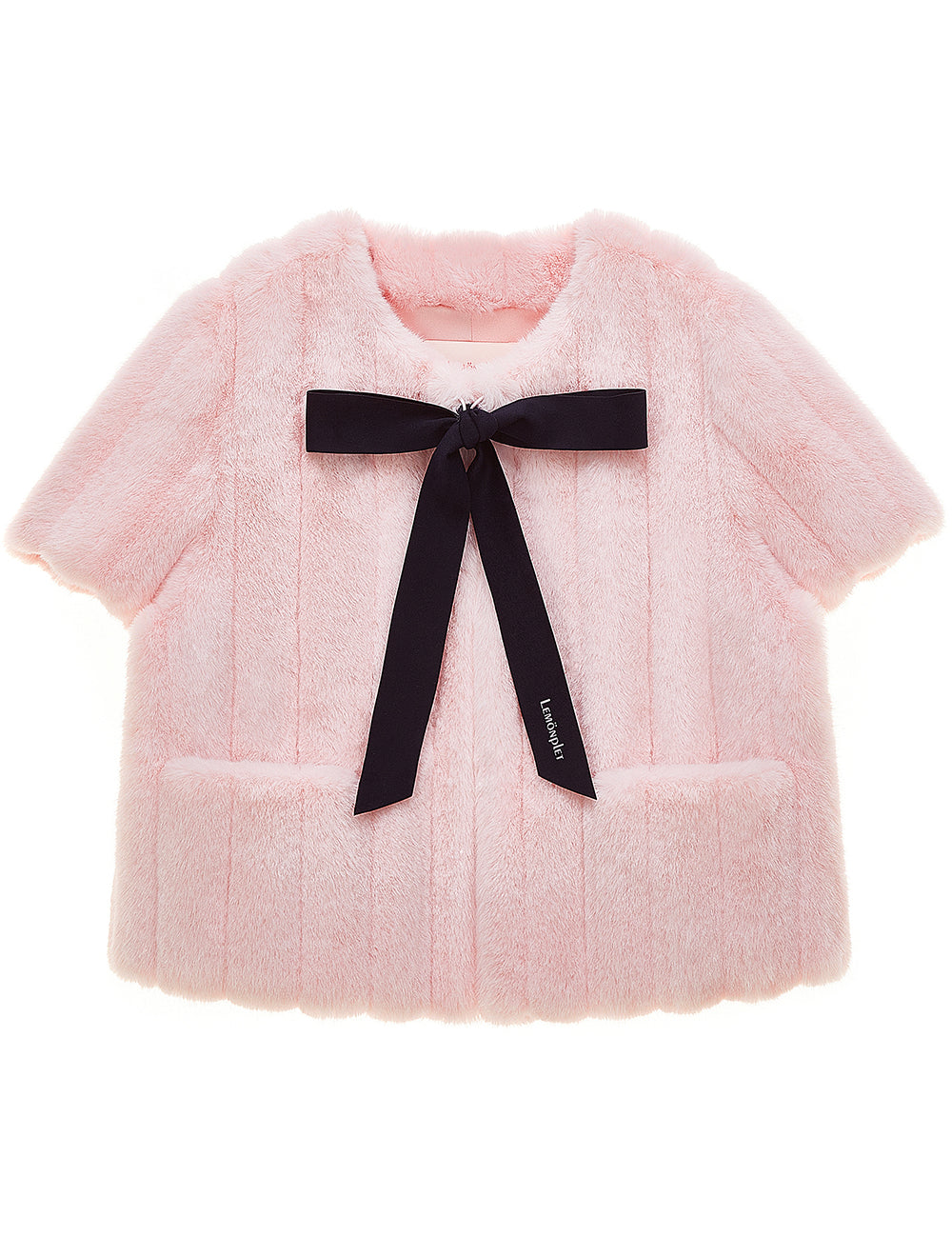 FAUX FUR HALF SLEEVED JACKET