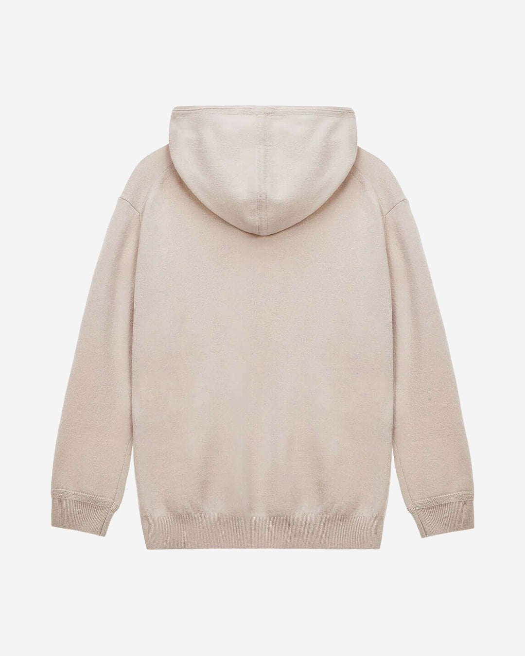 KNIT BEGE HOODED TOP