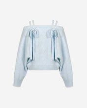 [FINAL SALE] KNIT VIVI RIBBON DETAIL TOP