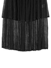 NIA LONG-LENGTH PLEATED SKIRT