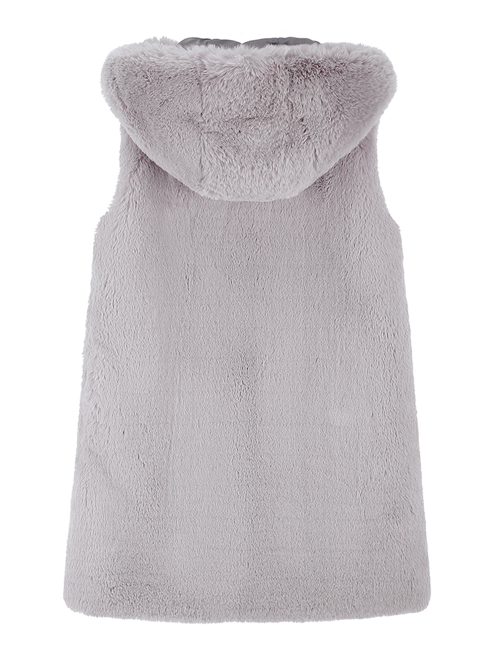 FAUX FUR CUPID HOODED VEST