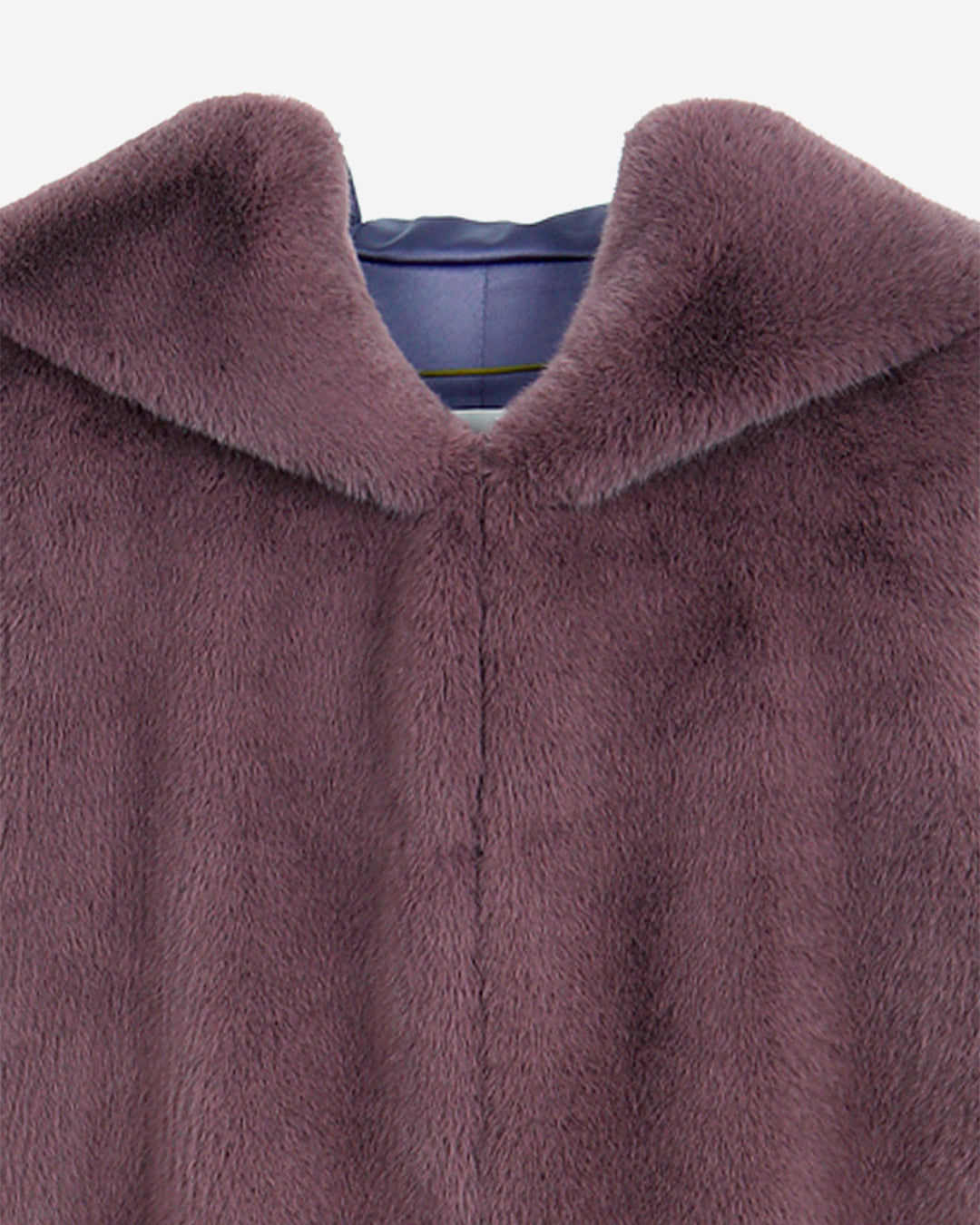 [SIGNATURE LINE] FAUX FUR LAON HOODED MAXI VEST