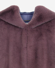 [SIGNATURE LINE] FAUX FUR LAON HOODED MAXI VEST