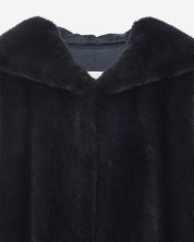[SIGNATURE LINE] FAUX FUR LAON HOODED MAXI VEST