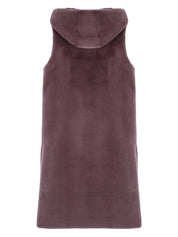 [REFURB] FAUX FUR LAON HOODED MAXI VEST