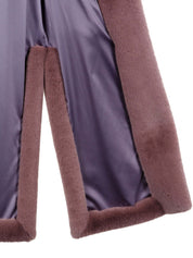 [REFURB] FAUX FUR LAON HOODED MAXI VEST