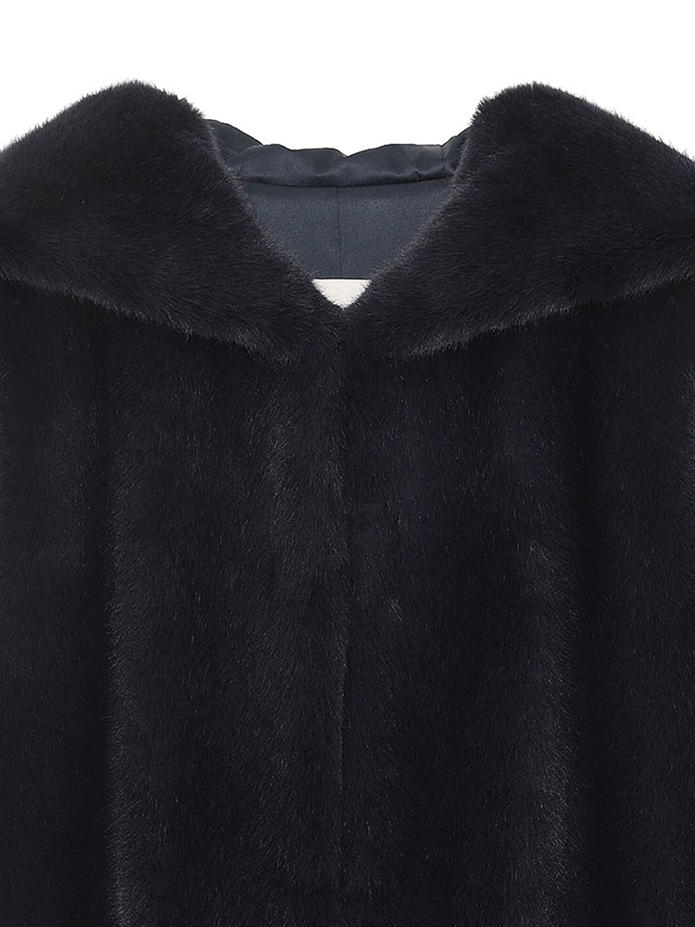 [REIKO] FAUX FUR LAON HOODED MAXI VEST
