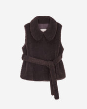 [SIGNATURE LINE] FAUX FUR PETER VEST