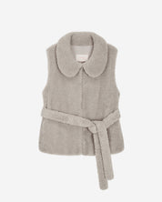[SIGNATURE LINE] FAUX FUR PETER VEST