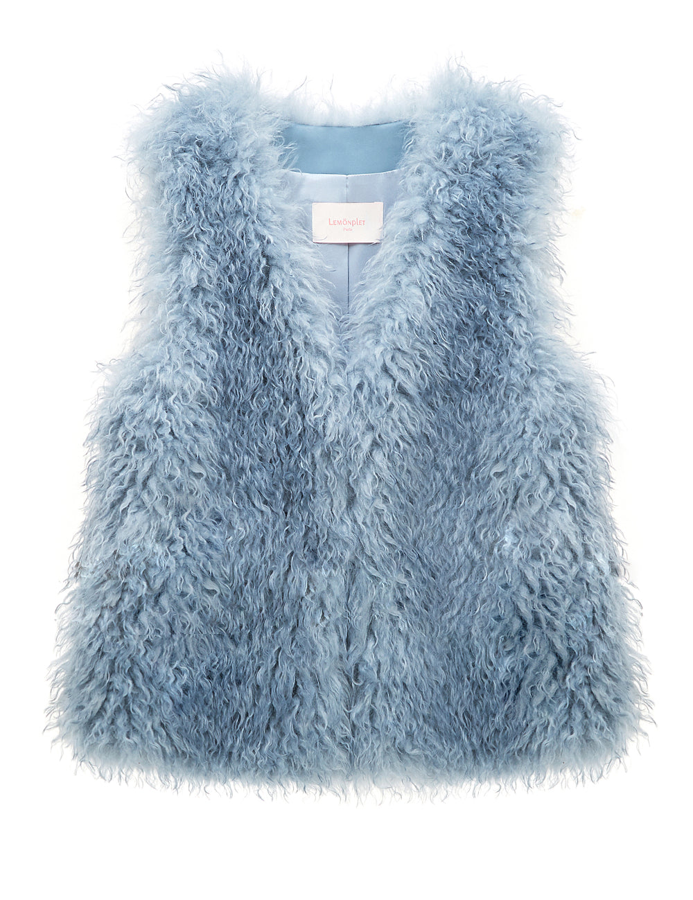 FAUX FUR MORI MG V-NECK VEST