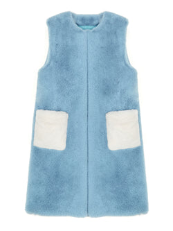 FAUX FUR CIEL VEST