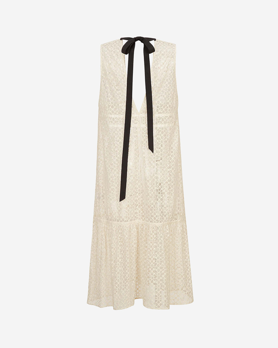 SÉE LACE LONG VEST GOWN