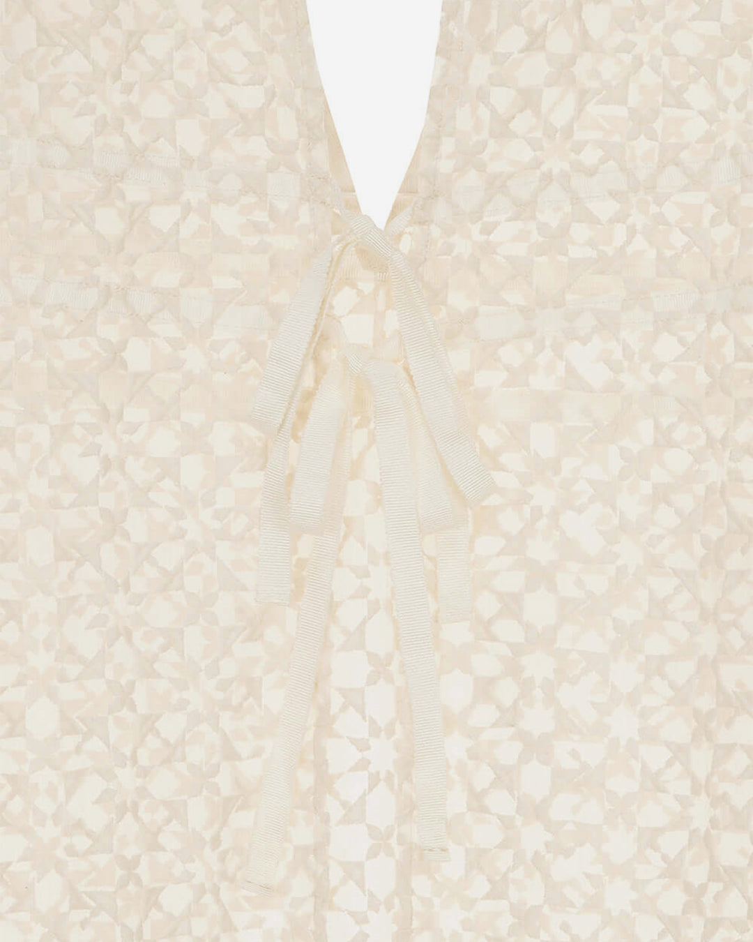 SÉE LACE LONG VEST GOWN