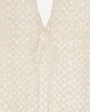 SÉE LACE LONG VEST GOWN