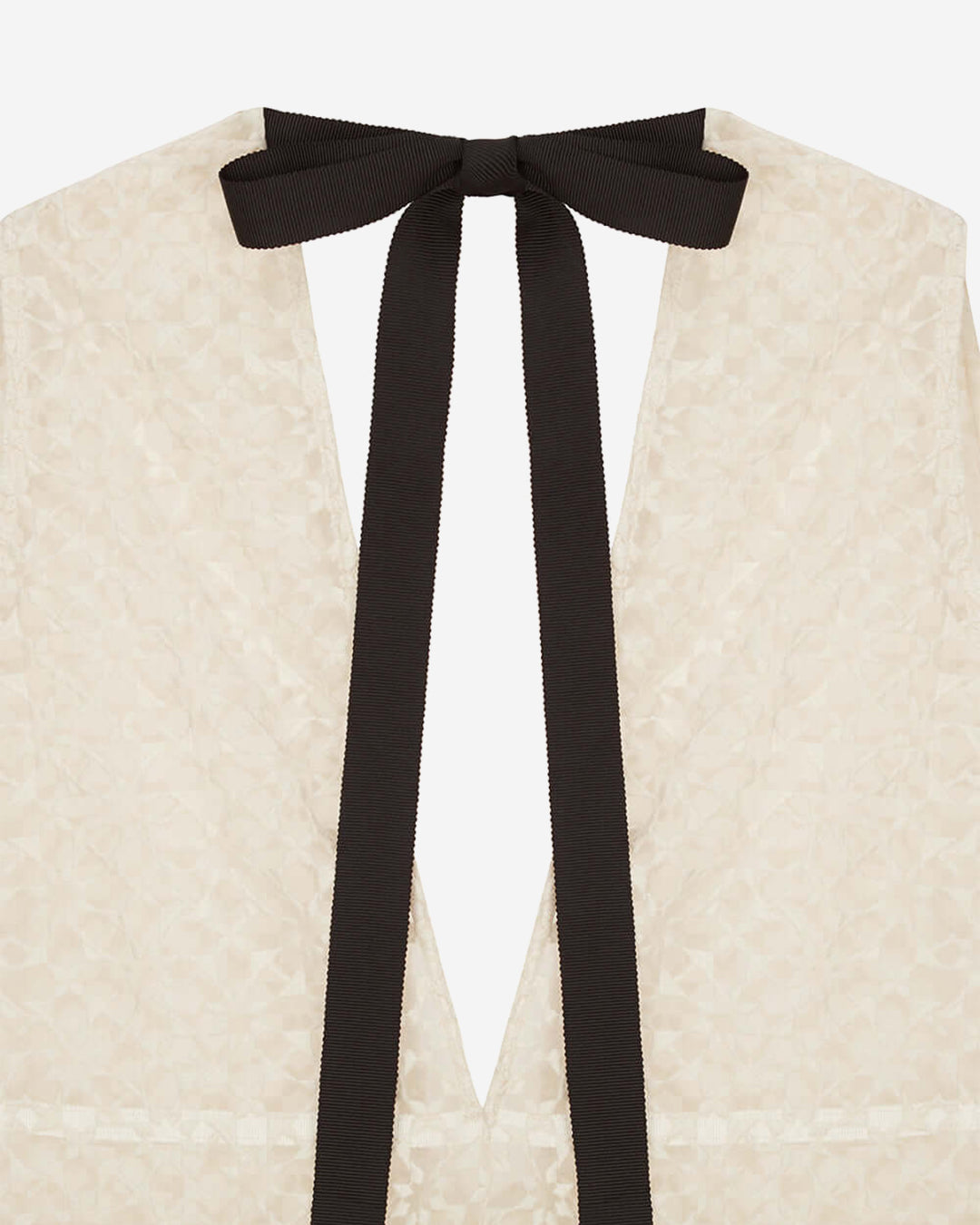 SÉE LACE LONG VEST GOWN