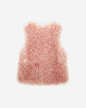 FAUX FUR MORI MG V-NECK VEST