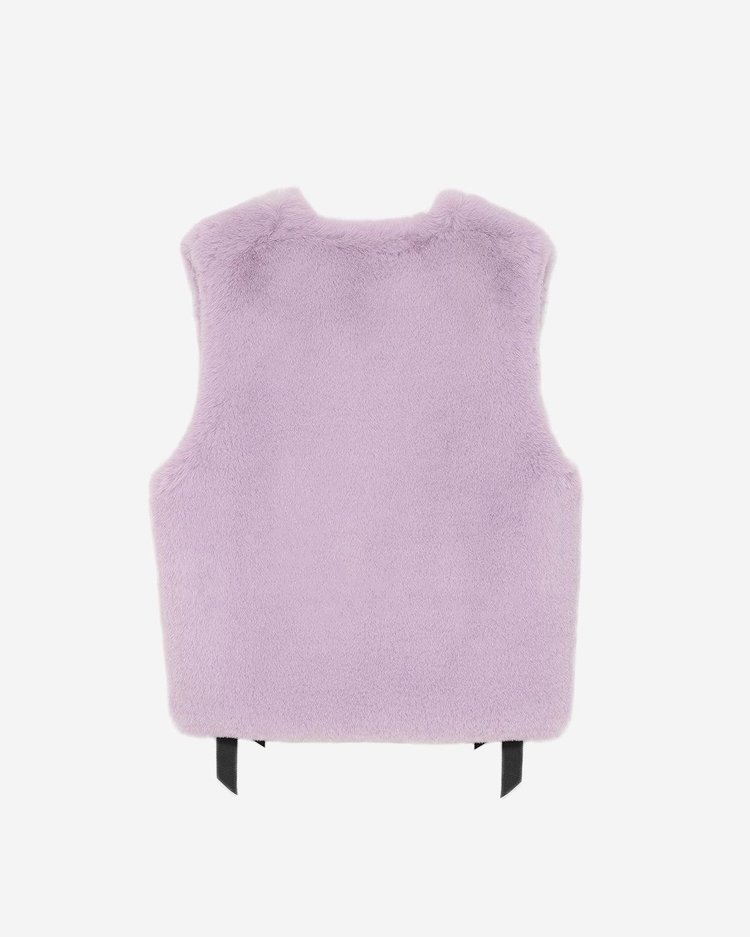 [REFURB] FAUX FUR TIED KITTEN RIBBON VEST
