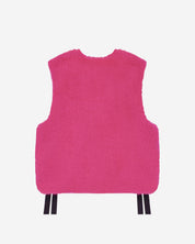 [SIGNATURE LINE] FAUX FUR TIED KITTEN RIBBON VEST