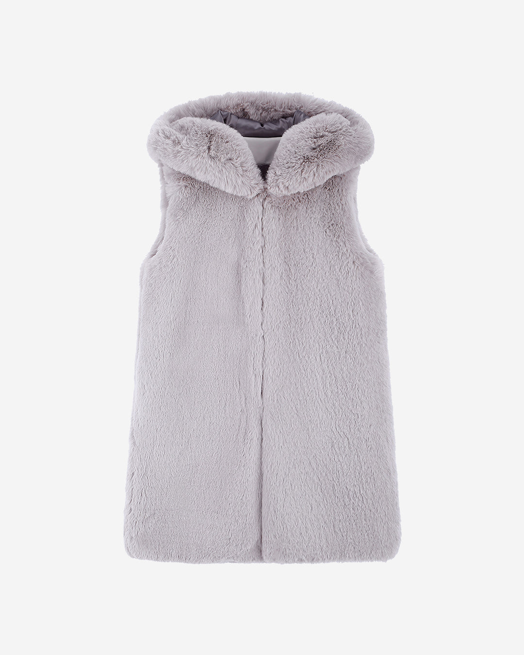 FAUX FUR CUPID HOODED VEST