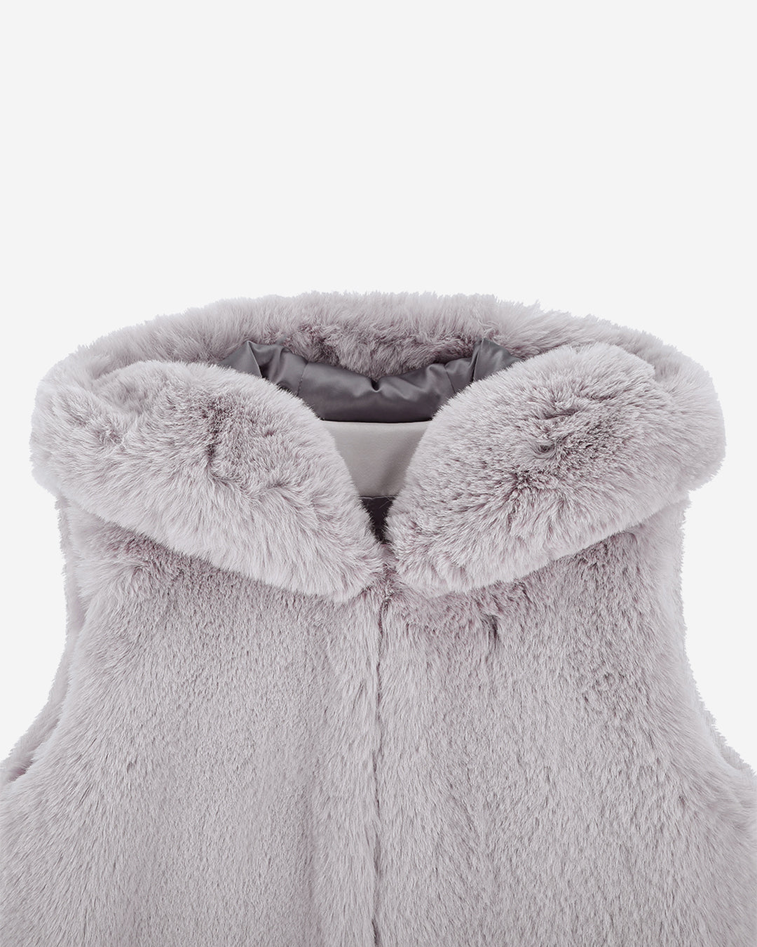 FAUX FUR CUPID HOODED VEST