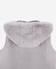 FAUX FUR CUPID HOODED VEST