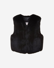 FAUX FUR MINI VEST
