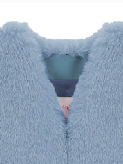 FAUX FUR MINI VEST