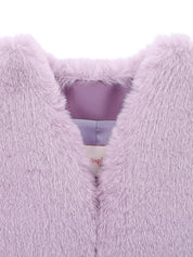 FAUX FUR MINI VEST