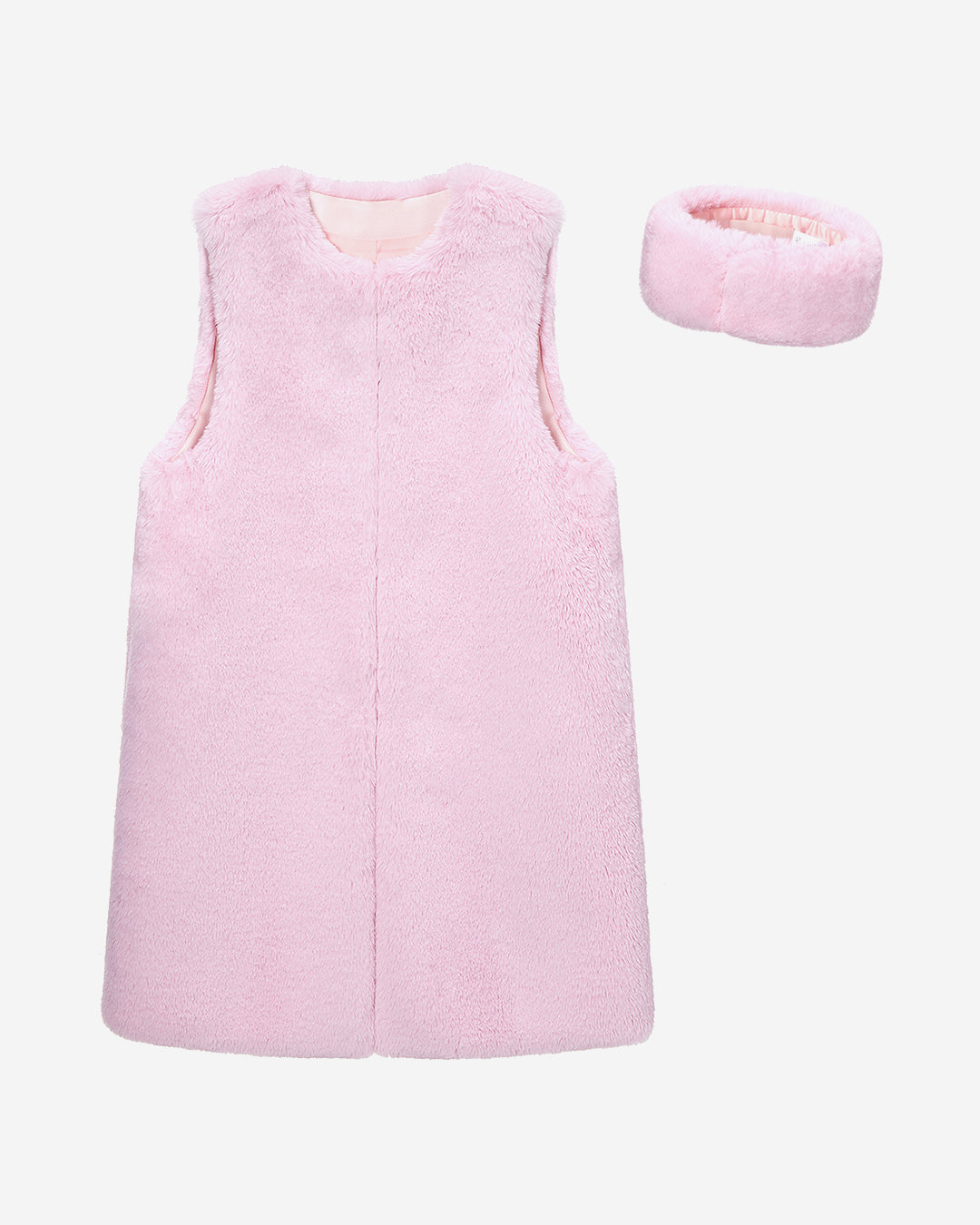 FAUX FUR KUN LONG VEST