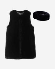 FAUX FUR KUN LONG VEST