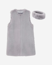 FAUX FUR KUN LONG VEST