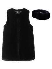 FAUX FUR KUN LONG VEST