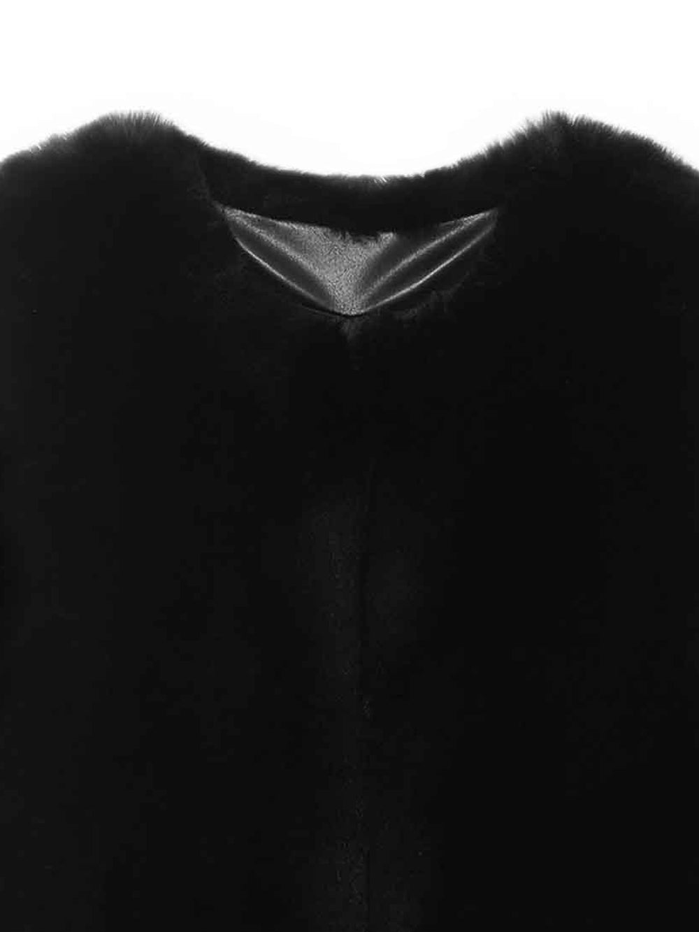 FAUX FUR KUN LONG VEST