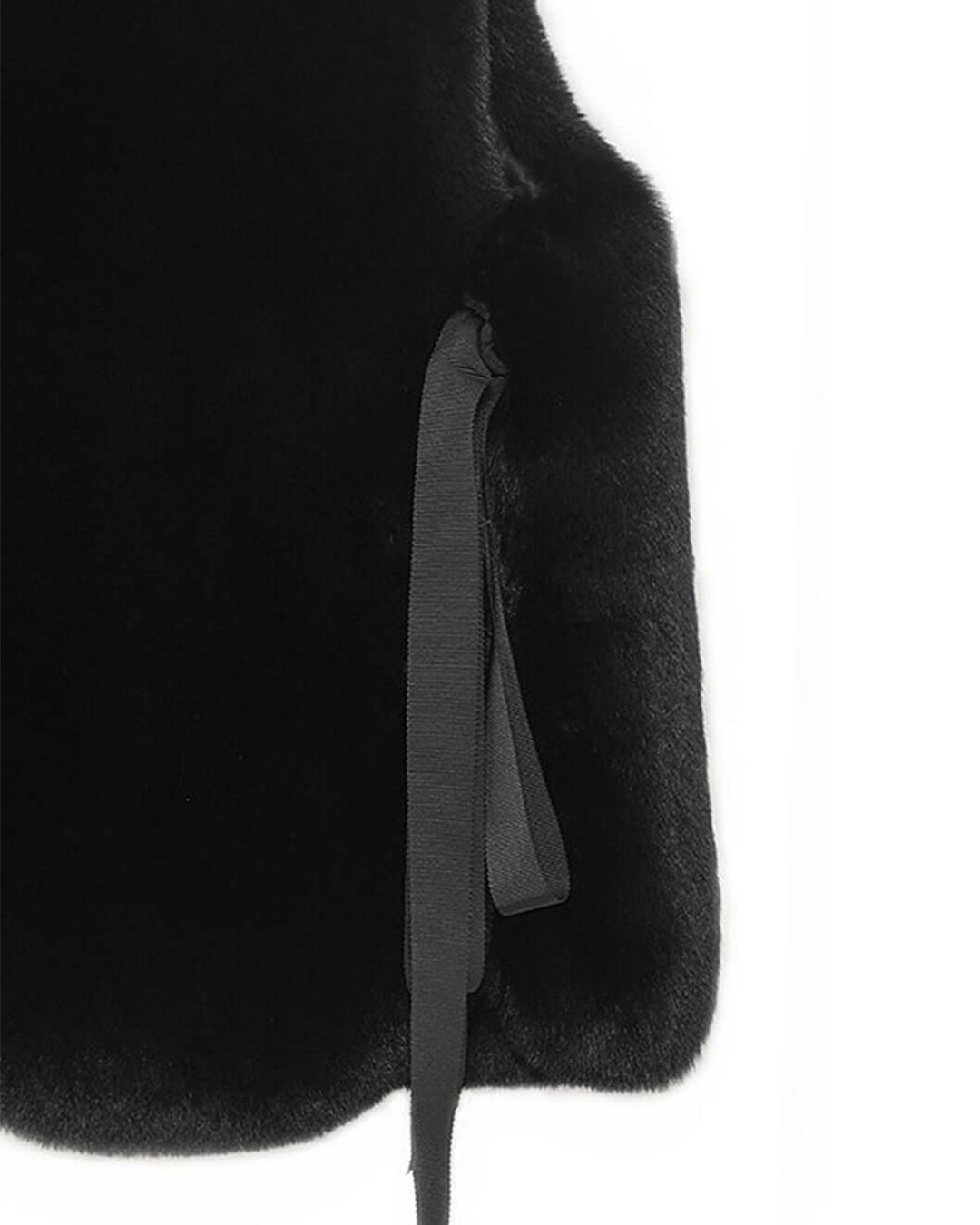 [PRE-ORDER] FAUX FUR TIED KITTEN RIBBON VEST