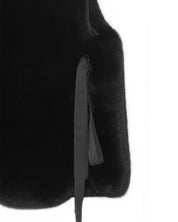 [PRE-ORDER] FAUX FUR TIED KITTEN RIBBON VEST