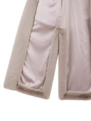 FAUX FUR LEMÖNPLET X OBLI COAT
