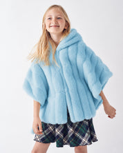 [REFURB] KIDS FAUX FUR HE PONCHO